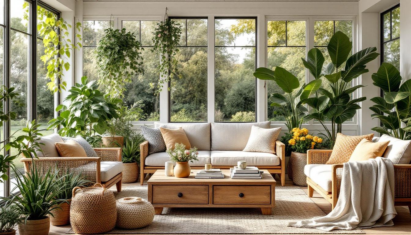 Veranda Aménagement : 35 Idées Déco Espace de Vie Cosy