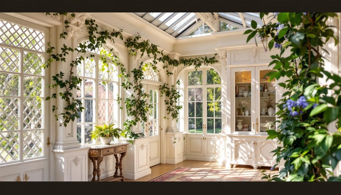 Veranda Victorienne : Charme Anglais pour Votre Maison